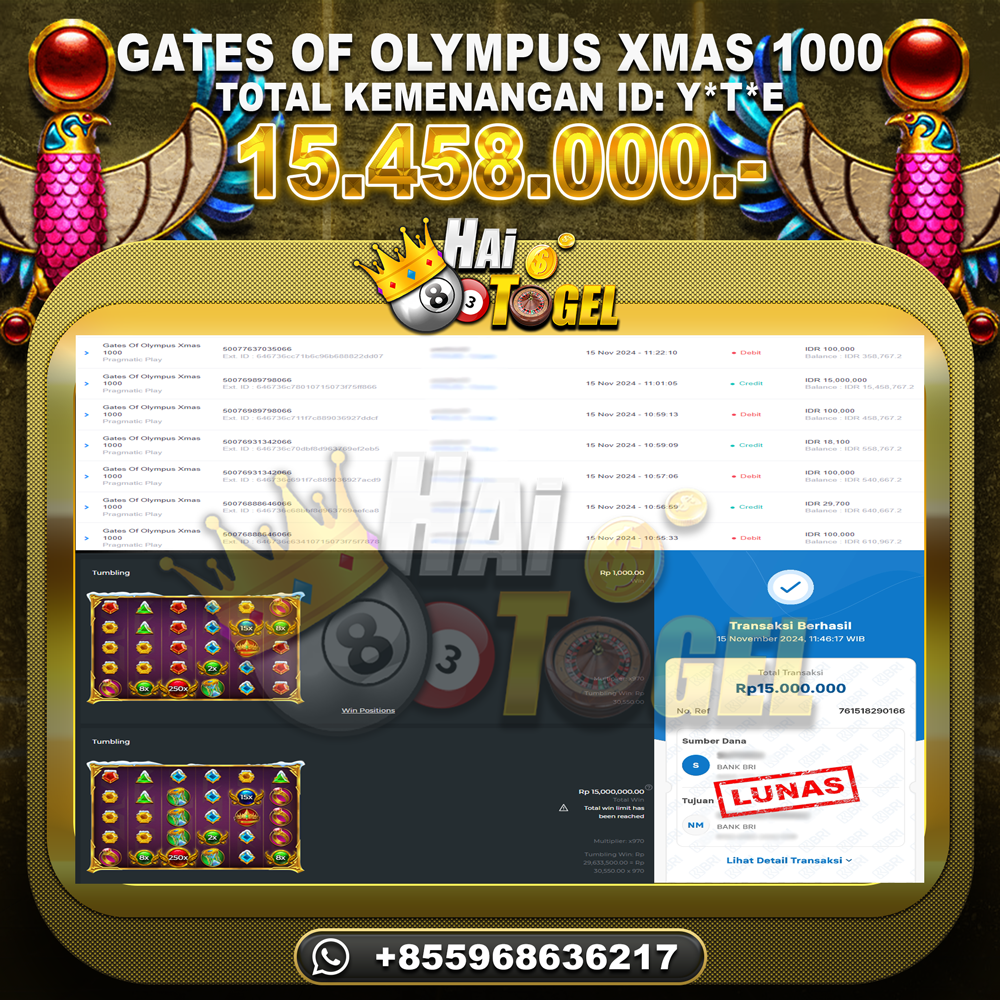 You are currently viewing PEMBAYARAN JP SLOT BUKTI : GATES OF OLYMPUS XMAS 1000 RP. 15.458.000