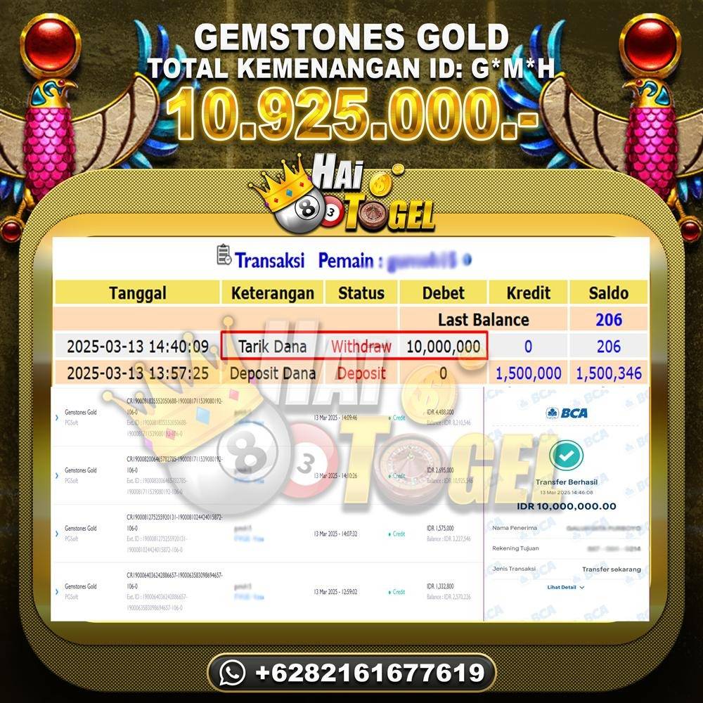 Read more about the article HAITOGEL SLOT BUKTI GACOR GEMSTONES GOLD RP. 10.925.000