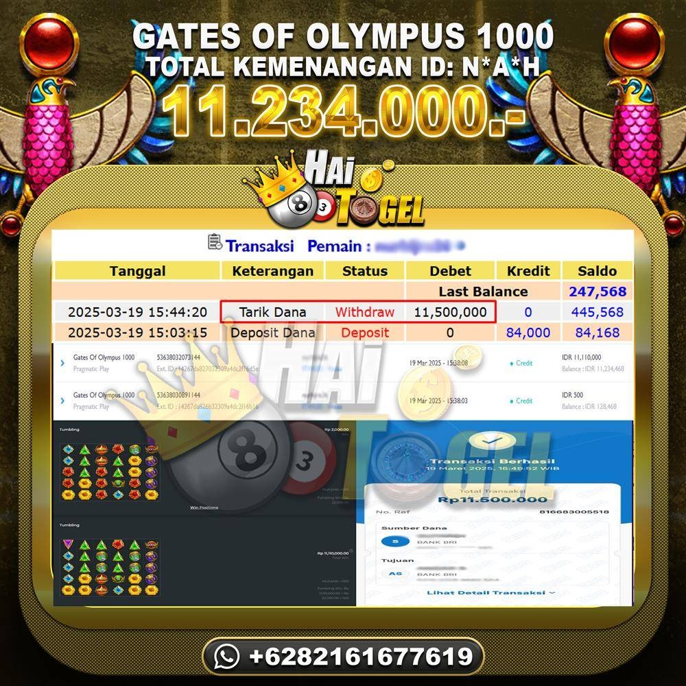 Read more about the article PEMBAYARAN BUKTI SLOT JP GATES OF OLYMPUS 1000 RP. 11.234.000