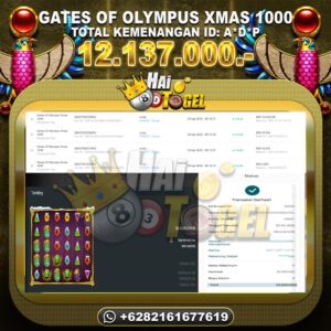 Read more about the article PEMBAYARAN JP SLOT BUKTI : GATES OF OLYMPUS XMAS 1000 RP. 12.137.000