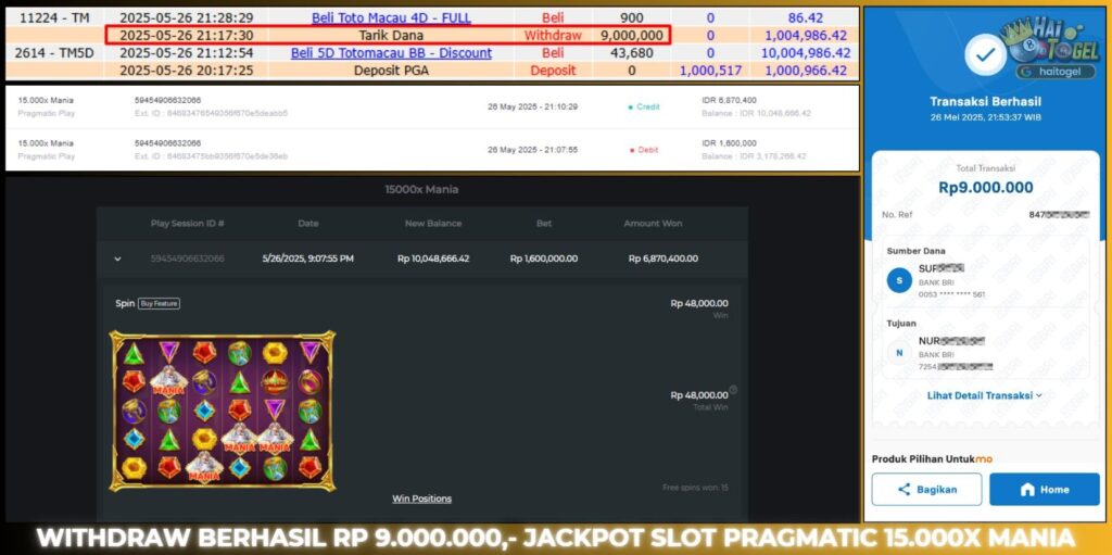 BUKTI JACKPOT HAITOGEL SLOT