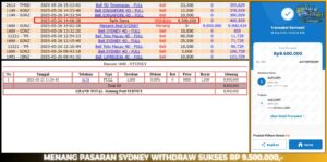 Read more about the article BUKTI JACKPOT GACOR HAITOGEL : SYDNEY LOTTO RP. 9.500.000