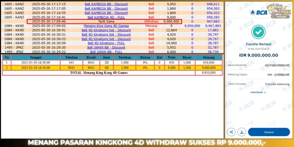 BUKTI JACKPOT HAITOGEL TOGEL