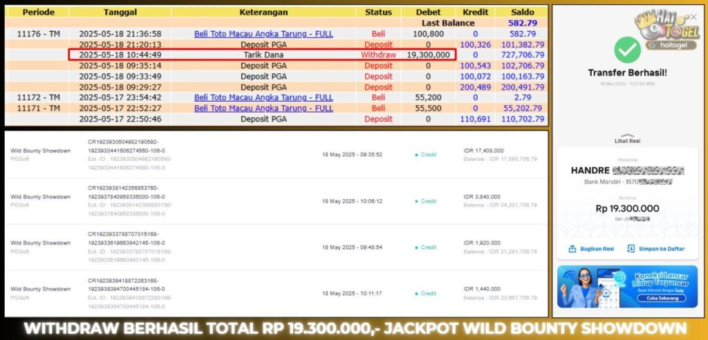 BUKTI JACKPOT HAITOGEL SLOT
