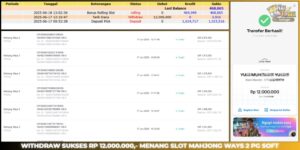 Read more about the article JP BUKTI HAITOGEL SLOT MAHJONG WAYS 2 RP. 12.000.000
