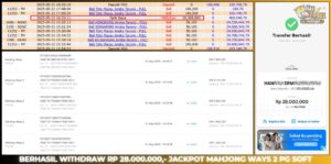 Read more about the article JP BUKTI HAITOGEL SLOT MAHJONG WAYS 2 RP. 28.000.000