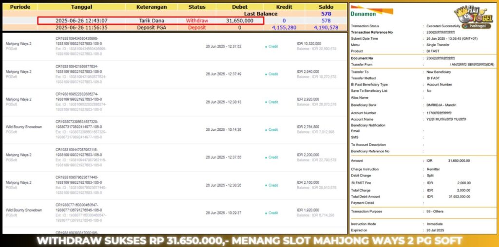 BUKTI JACKPOT HAITOGEL SLOT