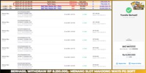 Read more about the article PEMBAYARAN SLOT HAITOGEL GACOR MAHJONG WAYS RP. 8.250.000