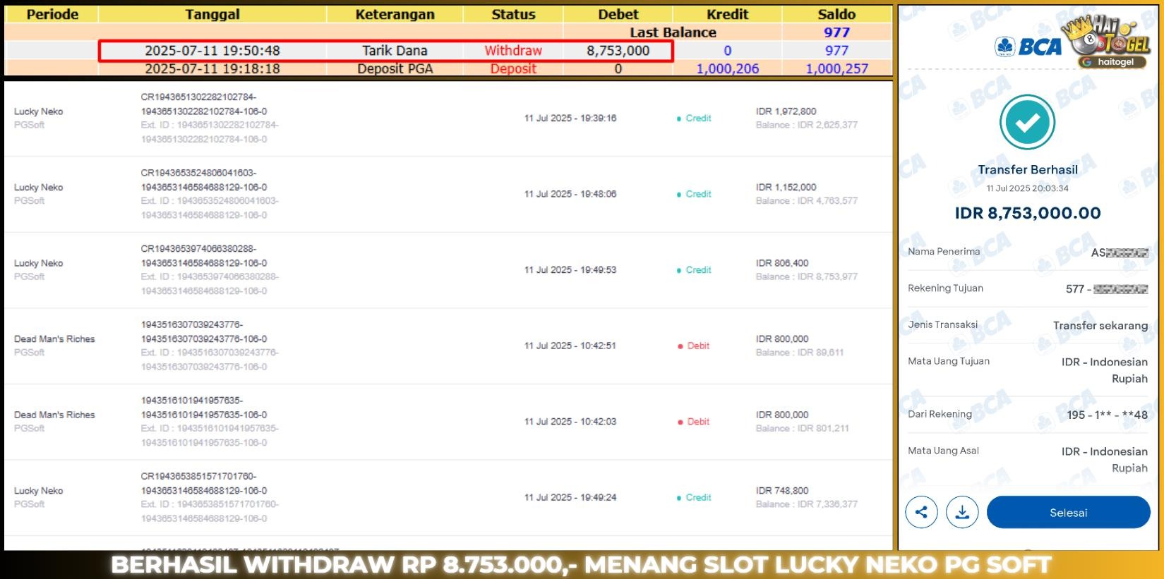 You are currently viewing PEMBAYARAN JP SLOT HAITOGEL : SLOT LUCKY NEKO RP. 8.753.000