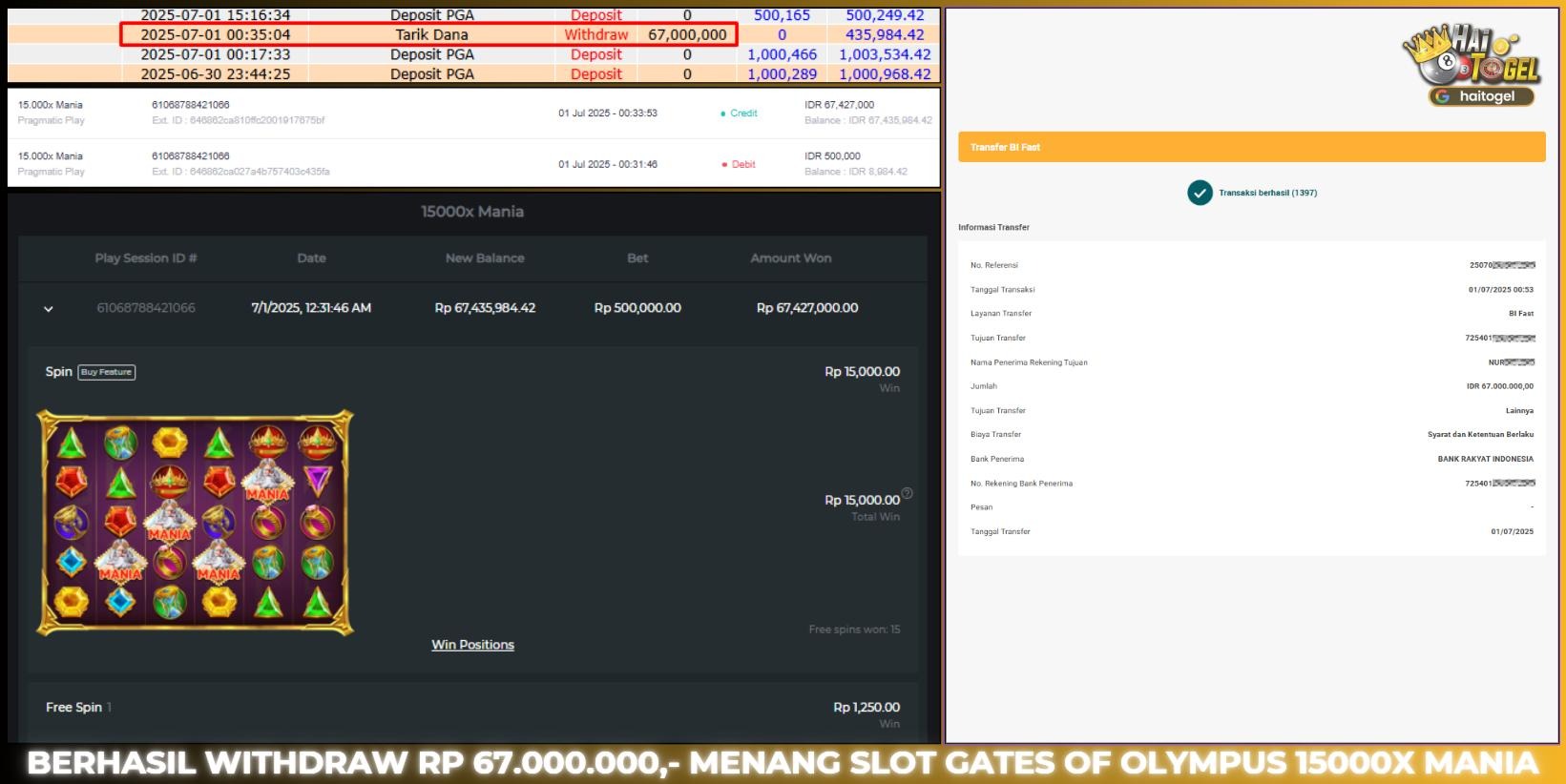 Read more about the article SLOT MAXWIN GACOR HAITOGEL : 15.000X MANIA RP. 67.000.000