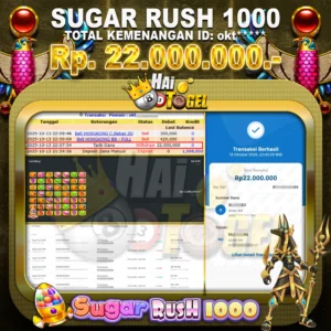 Read more about the article HAITOGEL SLOT KEMENANGAN BUKTI : SUGAR RUSH 1000 RP. 22.000.000