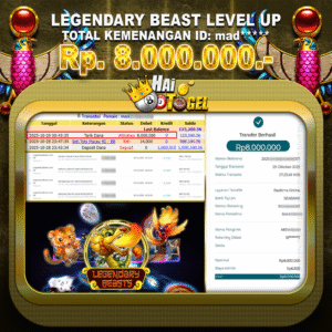 Read more about the article JACKPOT SLOT HABANERO HAITOGEL LEGENDARY BEAST RP. 8.000.000