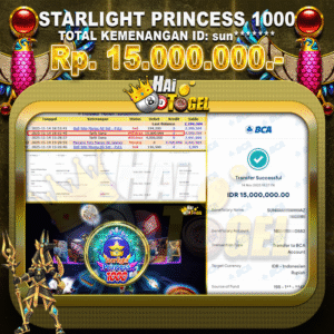Read more about the article SLOT HAITOGEL GACOR BOSKU MENANG Rp 15.000.000 STARLIGHT PRINCESS 1000