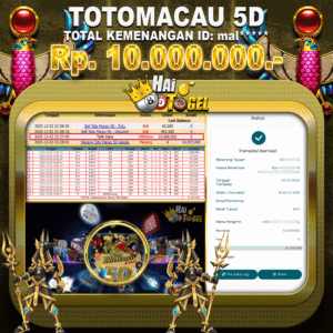 Read more about the article BUKTI PEMBAYARAN KEMENANGAN TOGEL TOTOMACAU 5D RP10.000.000 DI SITUS HAITOGEL LANGSUNG LUNAS