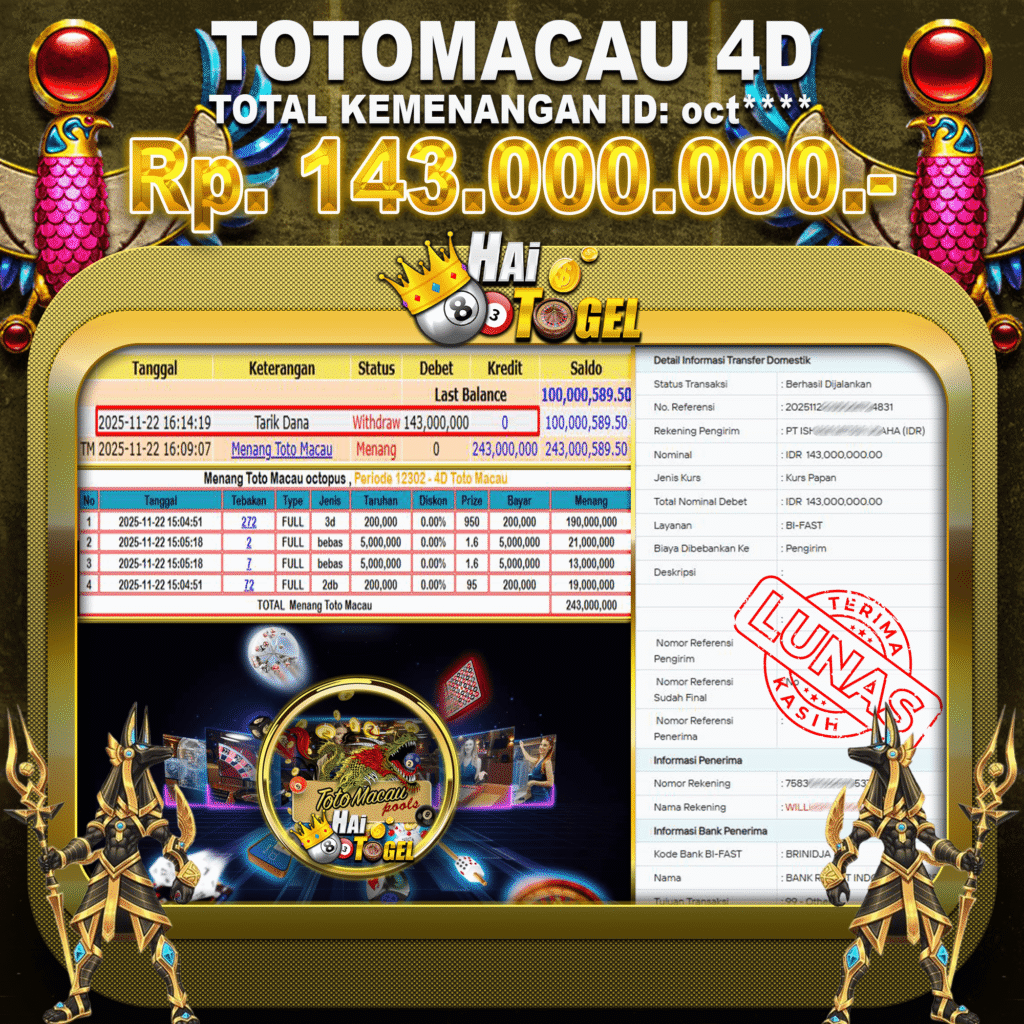 MEMBER JACKPOT TOTOMACAU4D HAITOGEL