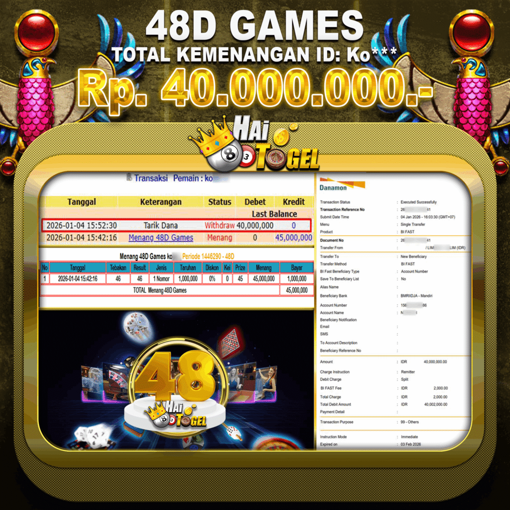 CASINO 48D GAMES 40JUTA