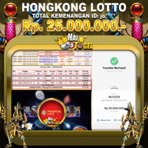 Read more about the article JACKPOT TOGEL HONGKONG LOTTO SEBESAR Rp25.000.000 JUTA DI SITUS HAITOGEL LANGSUNG LUNAS
