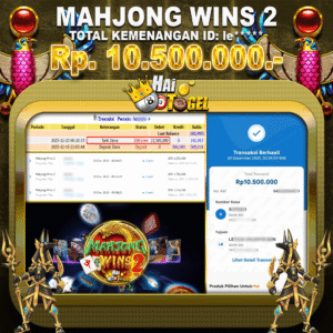 Read more about the article BUKTI JACKPOT SLOT MAHJONG WAYS 2 SEBESAR Rp10.500.000 JUTA DI HAITOGEL DAN WITHDRAW CEPAT
