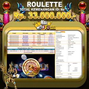Read more about the article TIPS DAN POLA JITU MENANG ROULETTE SAMPAI 33 JUTA RUPIAH DI SITUS HAITOGEL