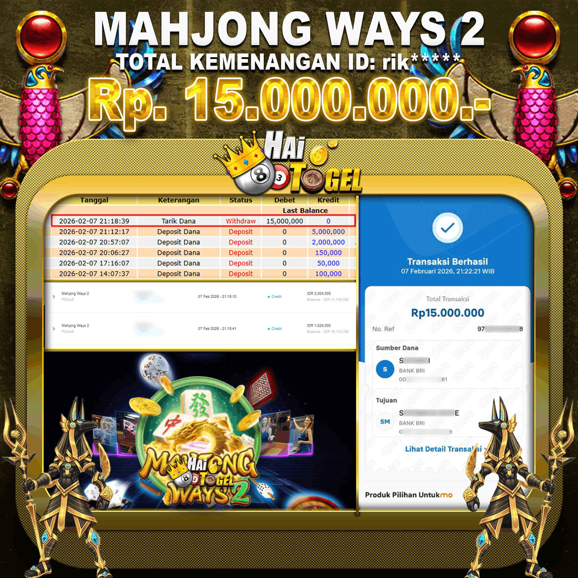 You are currently viewing MAHJONG WAYS 2 – BUKTI SLOT GACOR DENGAN JACKPOT PROGRESIF TERBESAR DI HAITOGEL