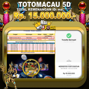 Read more about the article MEMBER BERHASIL UNTUNG BESAR DARI TOGEL TOTOMACAU 5D DI HAITOGEL! BUKTI JACKPOT NYATA