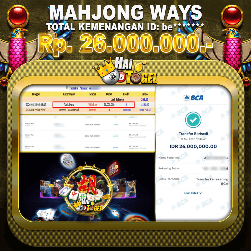 BUKTI JACKPOT HAITOGEL SLOT