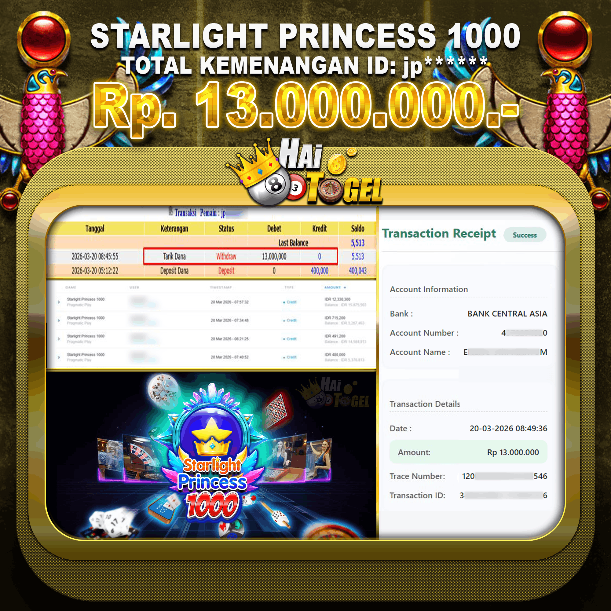 You are currently viewing STRATEGI SLOT GACOR STARLIGHT PRINCESS 1000 SEBESAR Rp13,000,000 JUTA DIBAYAR LUNAS SITUS HAITOGEL