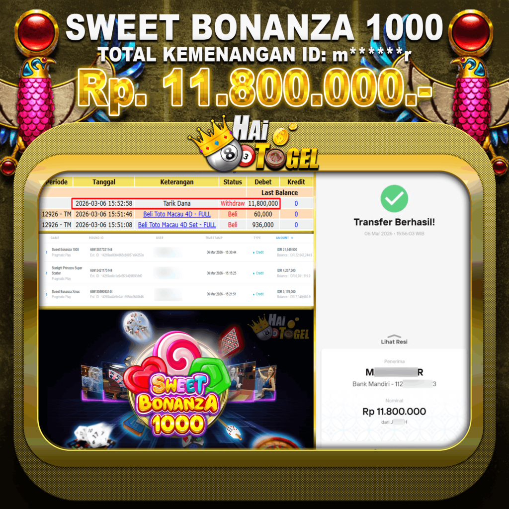 SWEET BONANZA HAITOGEL GACOR