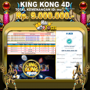 Read more about the article GACOR MAXWIN HAITOGEL BUKTI : KINGKONG 4D SEBESAR : RP. 9.000.000