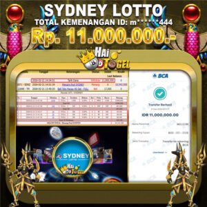 Read more about the article BUKTI JACKPOT GACOR HAITOGEL : SYDNEY LOTTO RP. 11.000.000