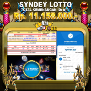Read more about the article BUKTI JACKPOT HAITOGEL SYDNEY  RP. 11.158.000