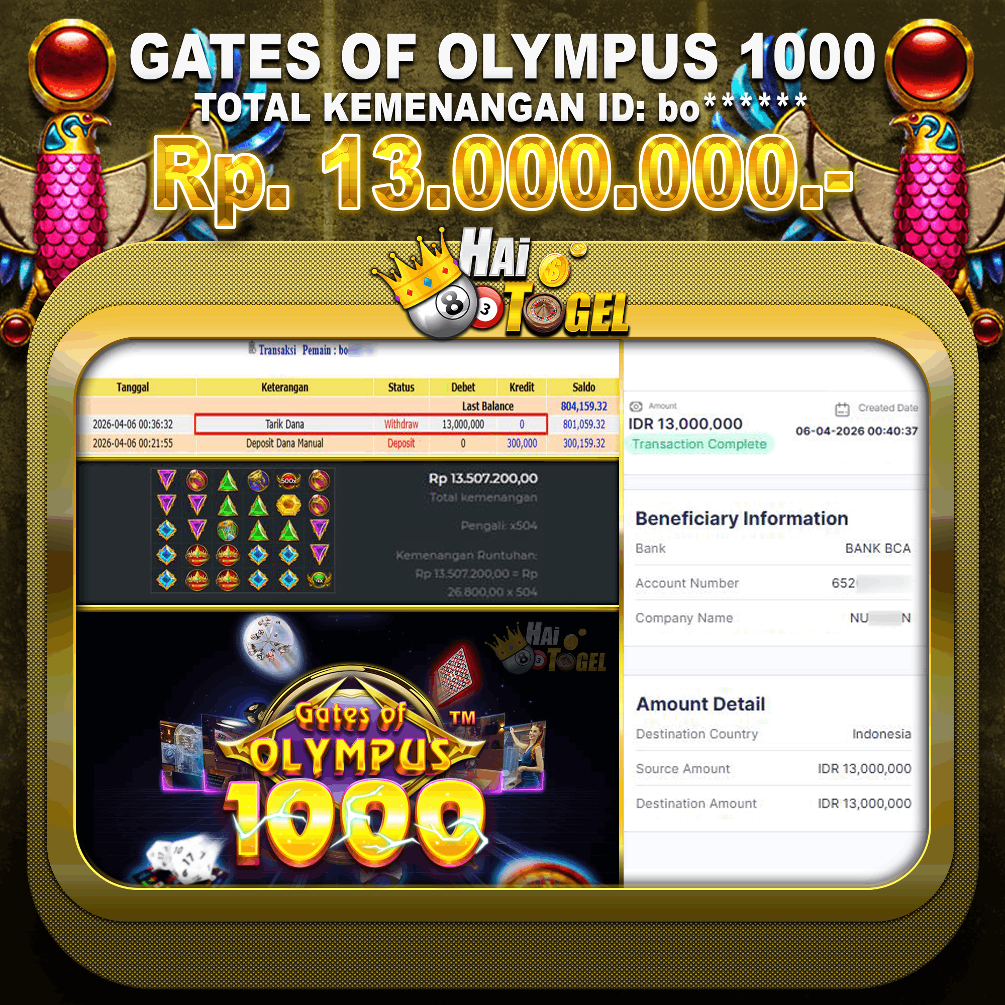 You are currently viewing TIPS JP OLYMPUS HAITOGEL PROSES CEPAT RP. 13.000.000