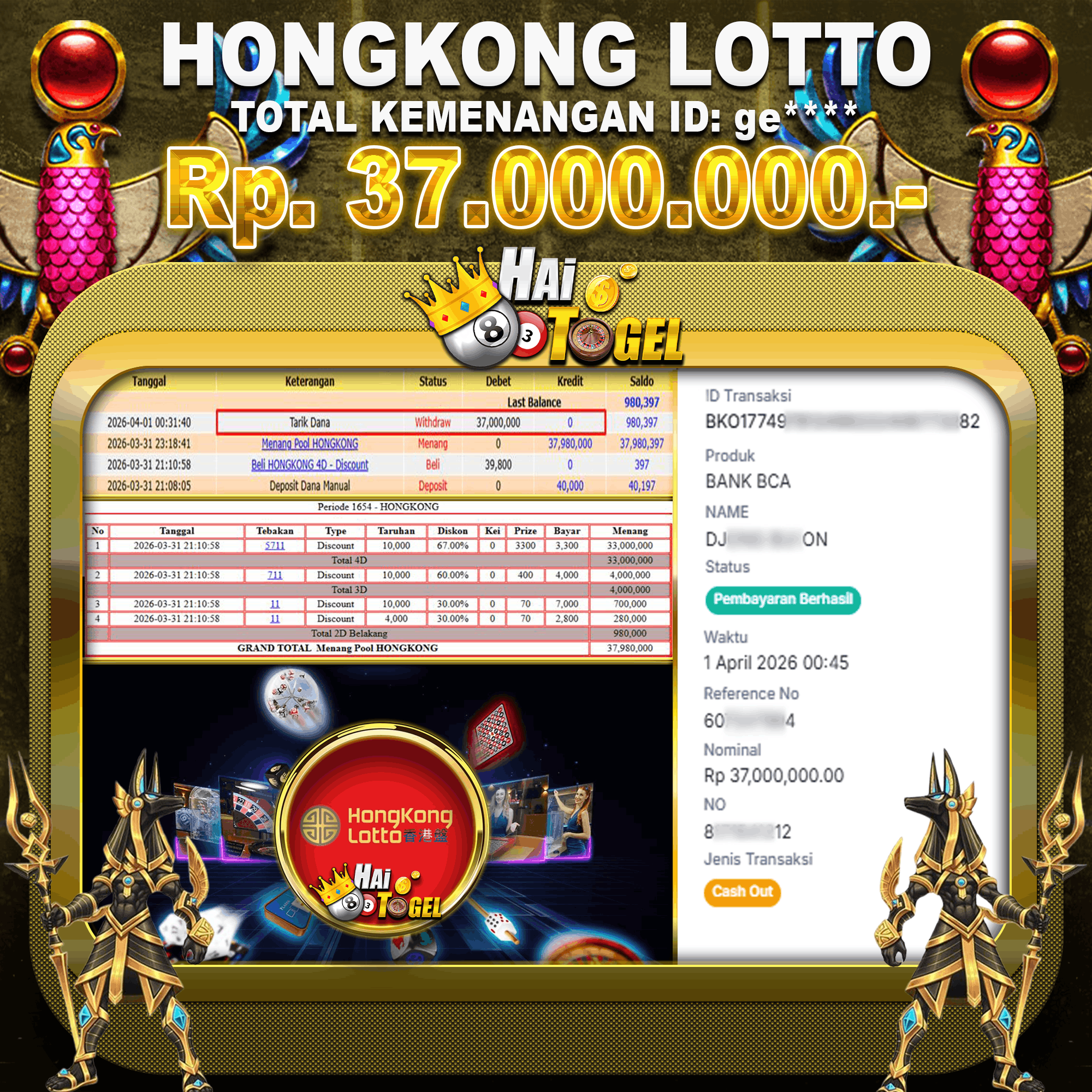 Read more about the article TOGEL HK CUAN HAITOGEL PROSES CEPAT RP. 37.000.000