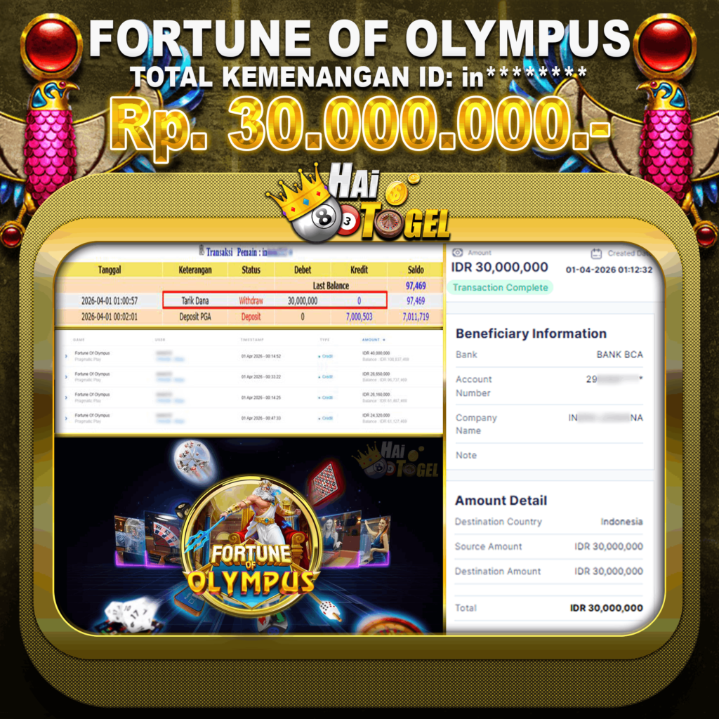 KEMENANGAN FORTUNE HAITOGEL SLOT