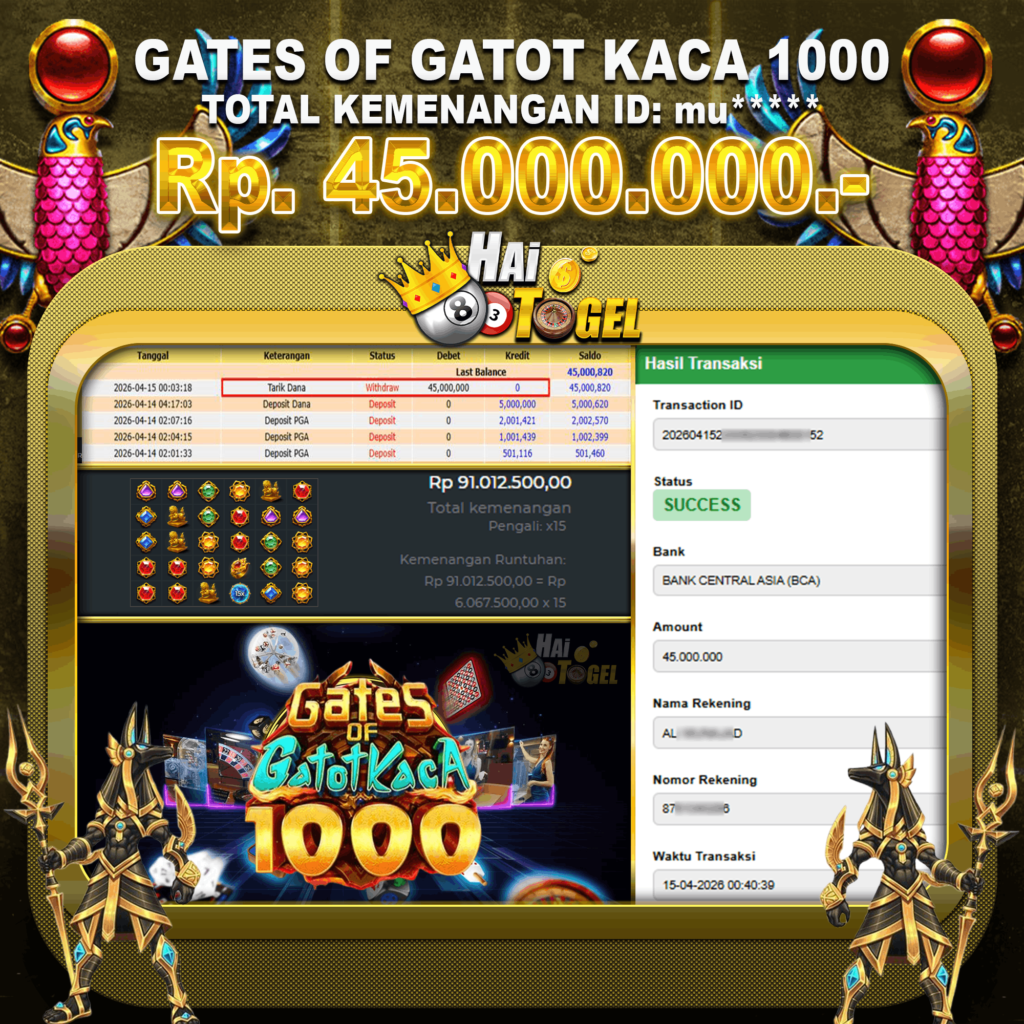 HASIL KEMENANGAN SLOT HAITOGEL