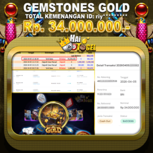 Read more about the article STRATEGI SLOT JP HAITOGEL GEMSTONES GOLD RP. 34.000.000