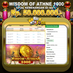 Read more about the article JP HAITOGEL KEMENANGAN SLOT : WISDOM OF ATHENA RP. 50.000.000