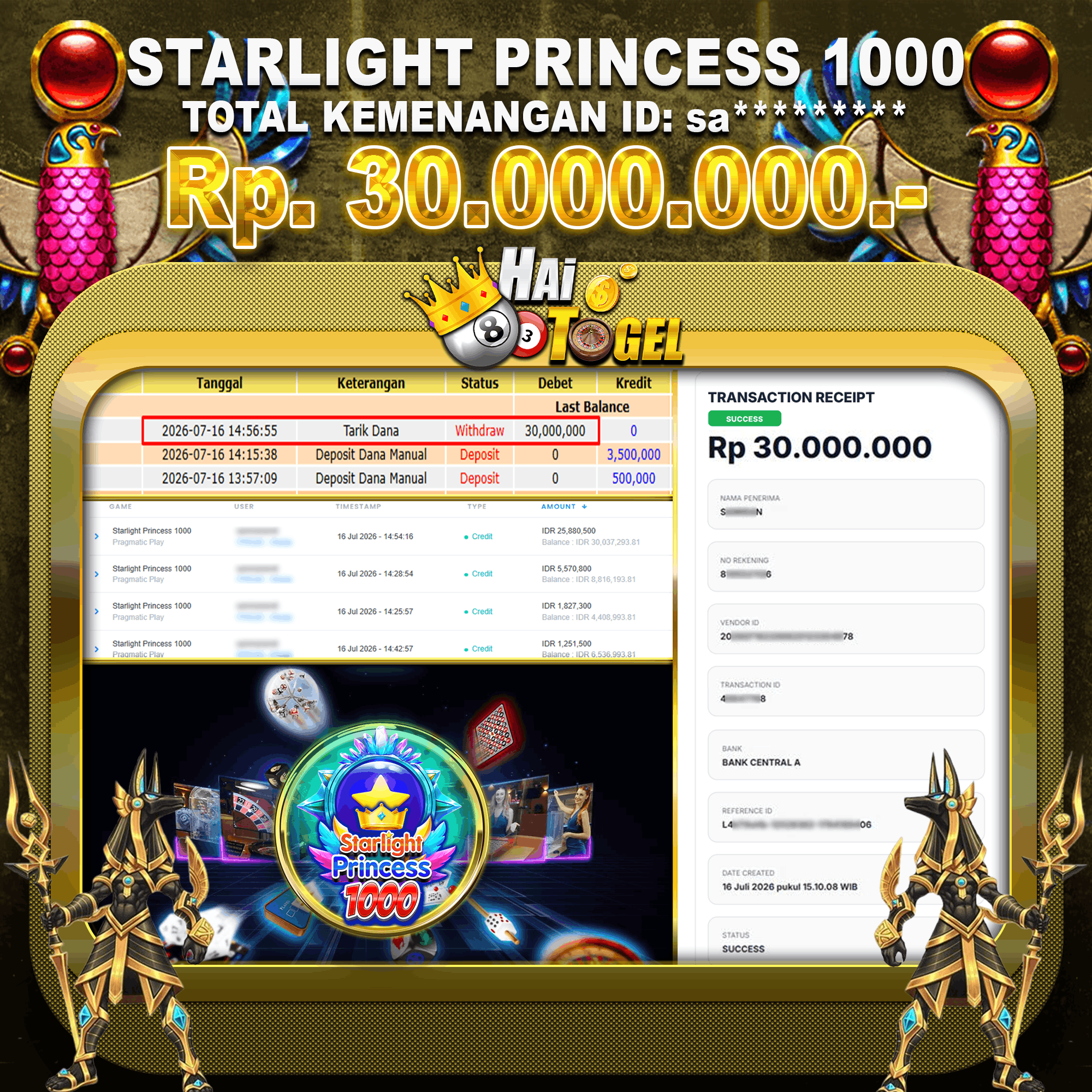 You are currently viewing MENANG WOW! STARLIGHT PRINCESS 1000 CUAN 15 JUTA DARI SITUS HAITOGEL
